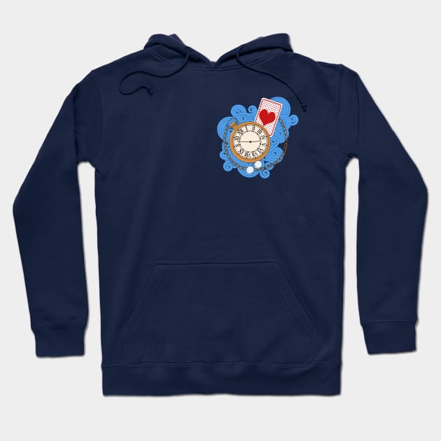 Late Late Heart Card Hoodie by PNFDesigns